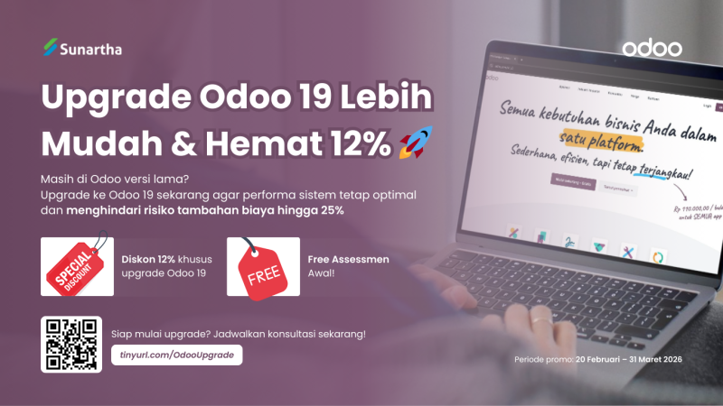 Upgrade Odoo 19 Lebih Mudah & Hemat 12%