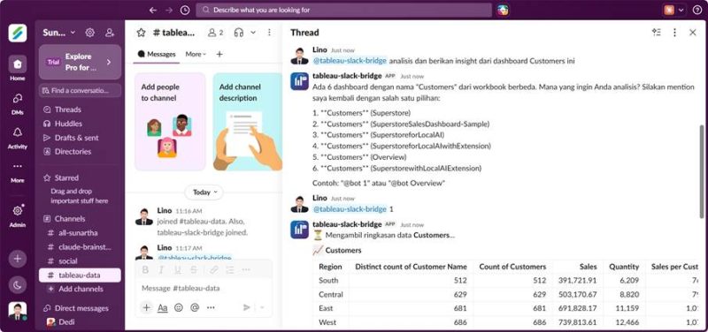Slack, Tableau, dan AI: Membangun Layanan Tanya Jawab yang Otomatis Menjawab dari Data